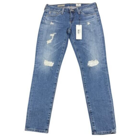 AG Adriano Goldschmied The Stilt Roll-up Cigarette Denim Jeans Size 25 - Picture 2 of 7